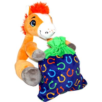 Детский новогодний подарок в мягкой игрушке весом 1200 грамм