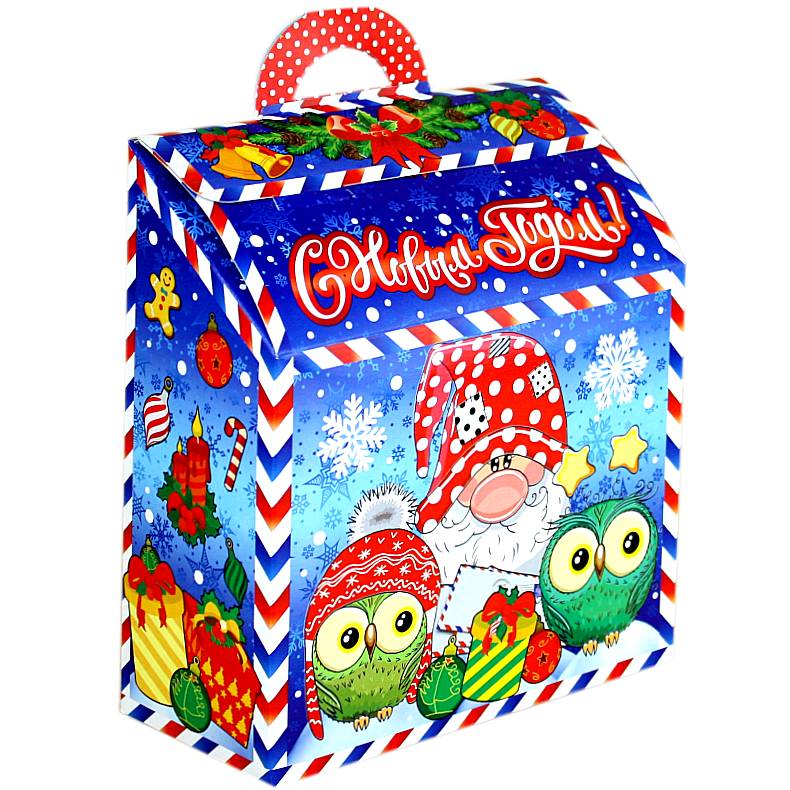 Детский подарок на Новый Год в картонной упаковке весом 550 грамм